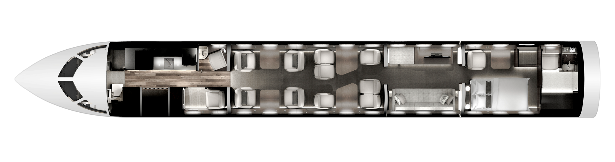 Global 7500 floorplan