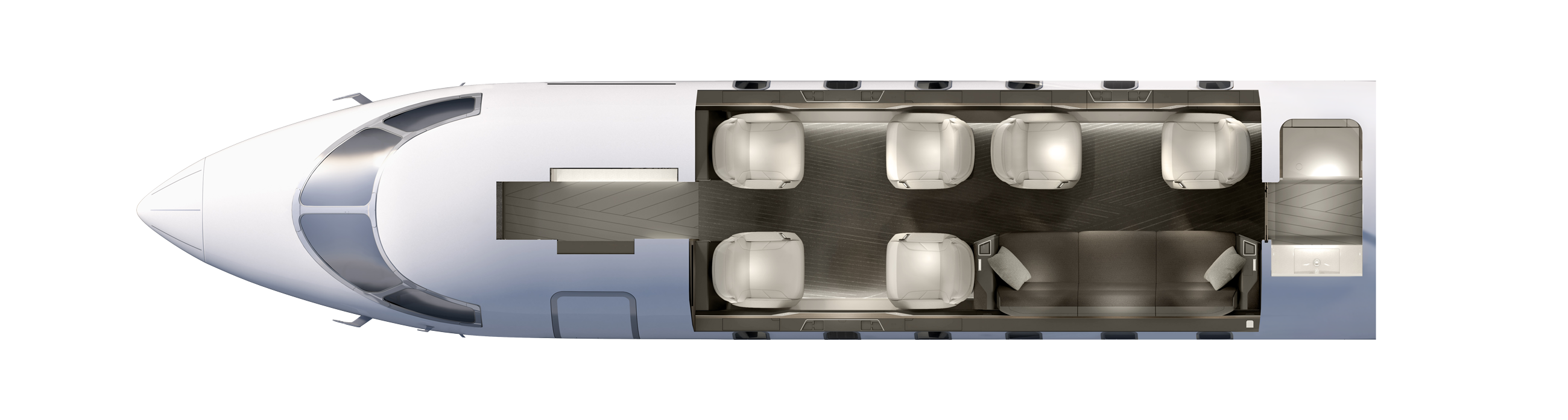 Challenger 3500 Floor Plan