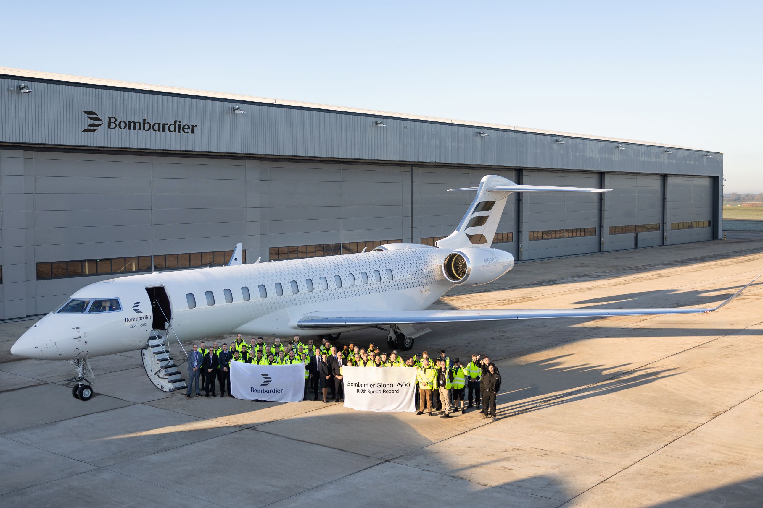 Bombardier Global 7500 sets 100th speed record