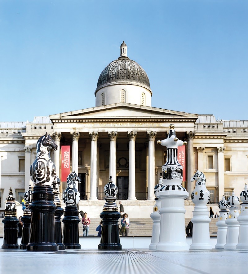 Chess installation by Jaime Hayón