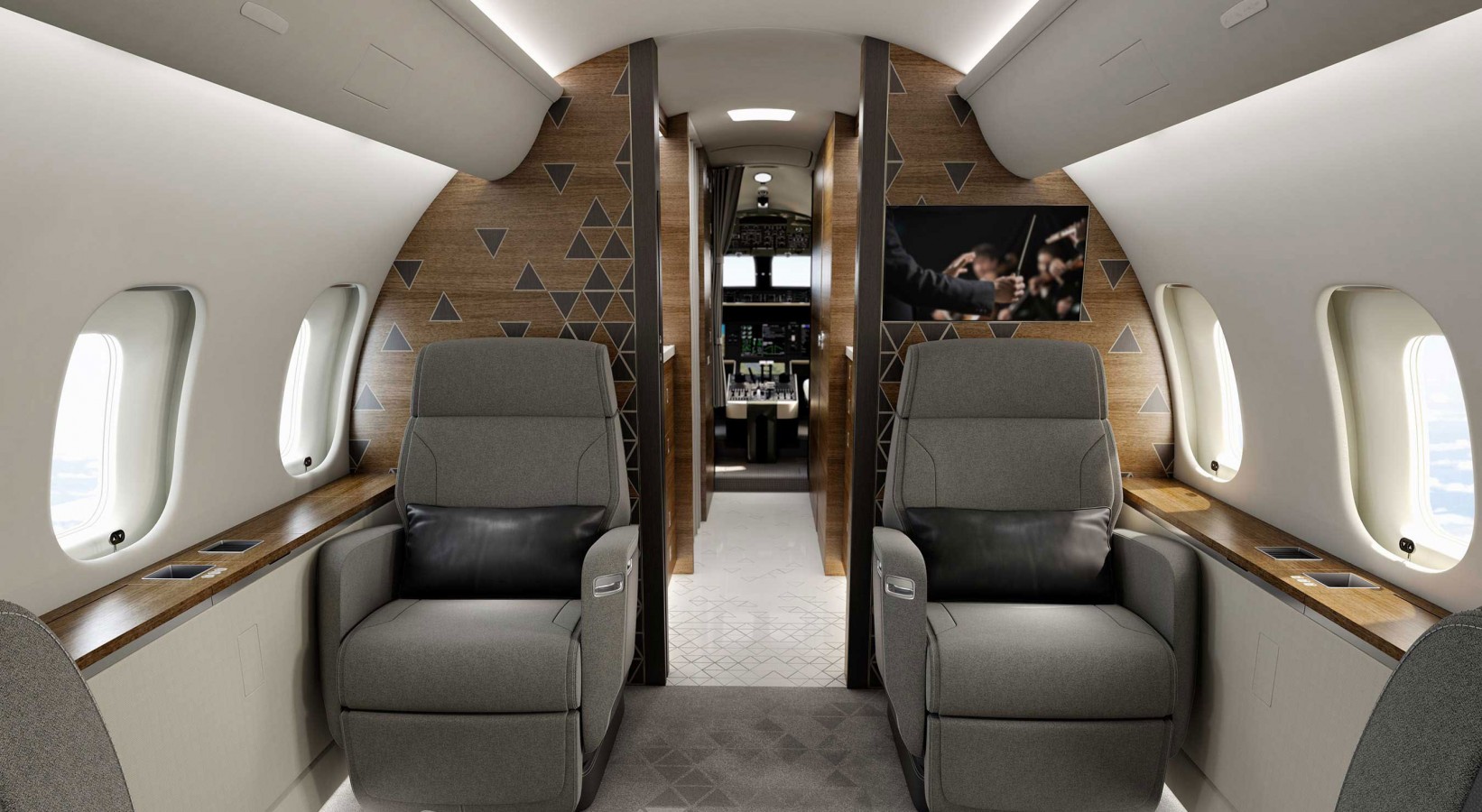 Global 5500 cabin